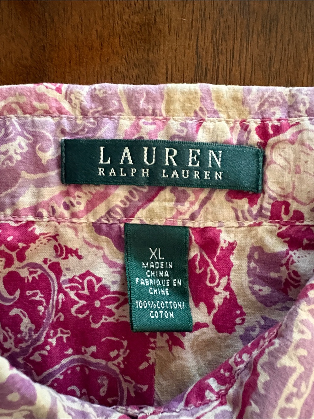 Lauren Ralph Lauren Pink Paisley Cotton Women’s Shorts